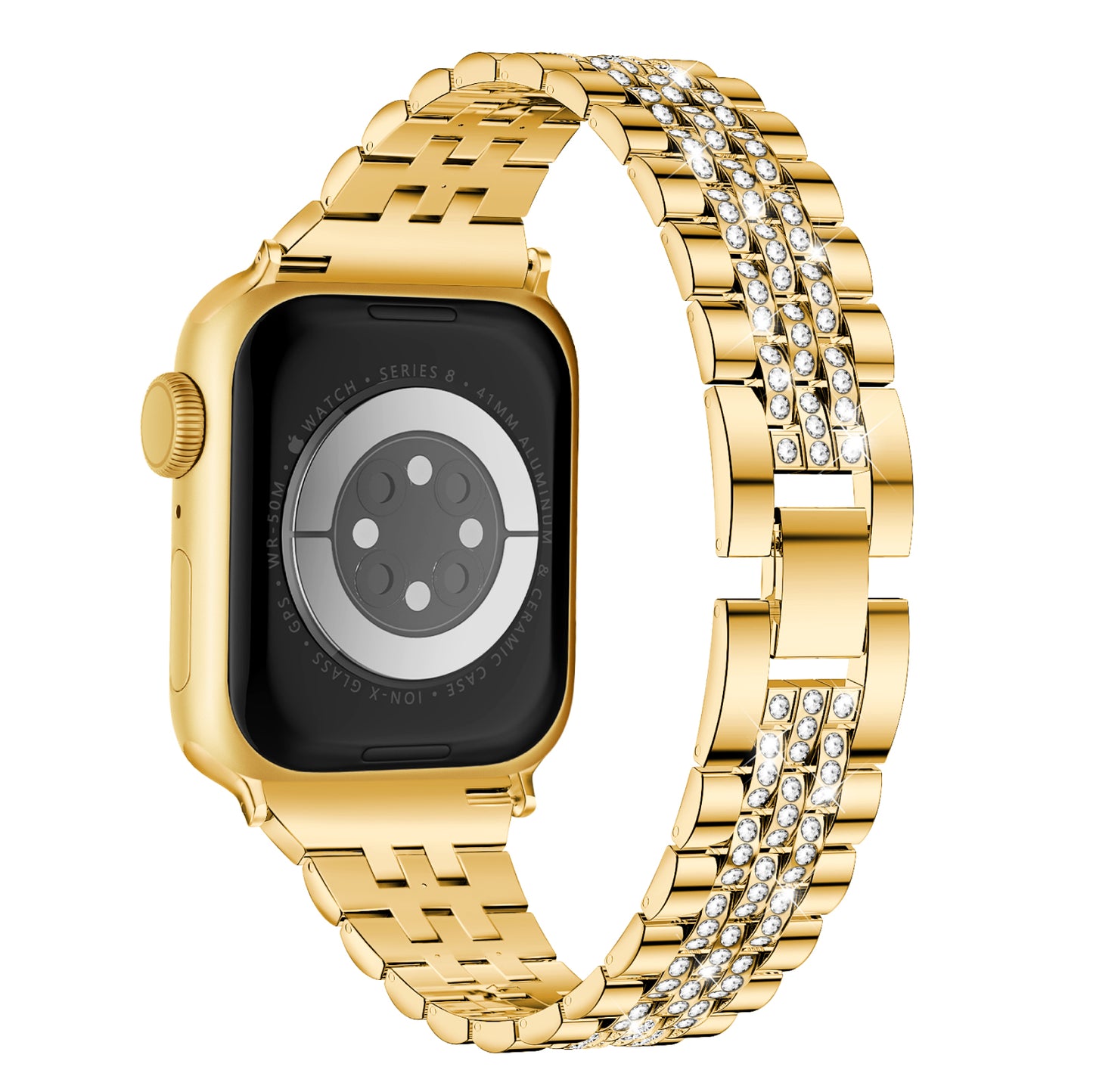 Diamond Stainless Steel Bracelet Band for Apple Watch