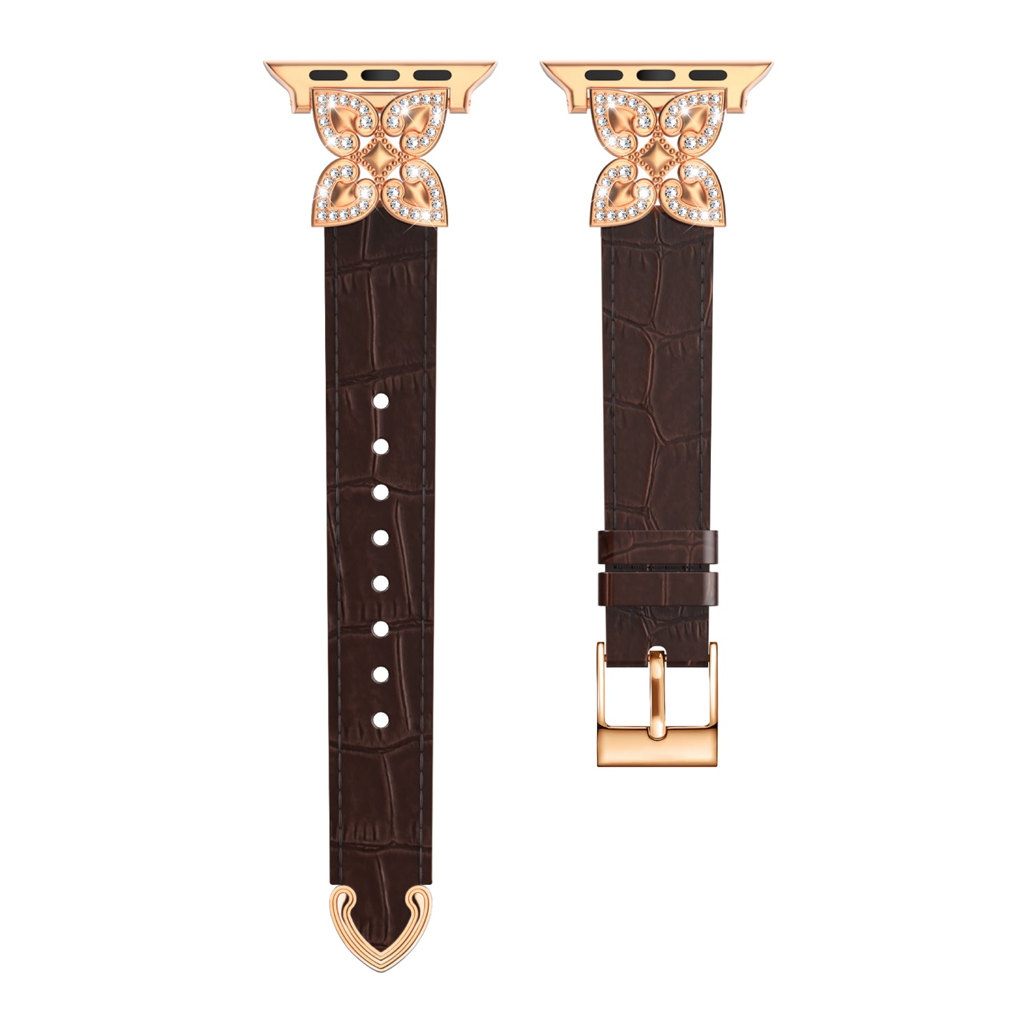 FloraGleam Leather Bracelet Band for Apple Watch