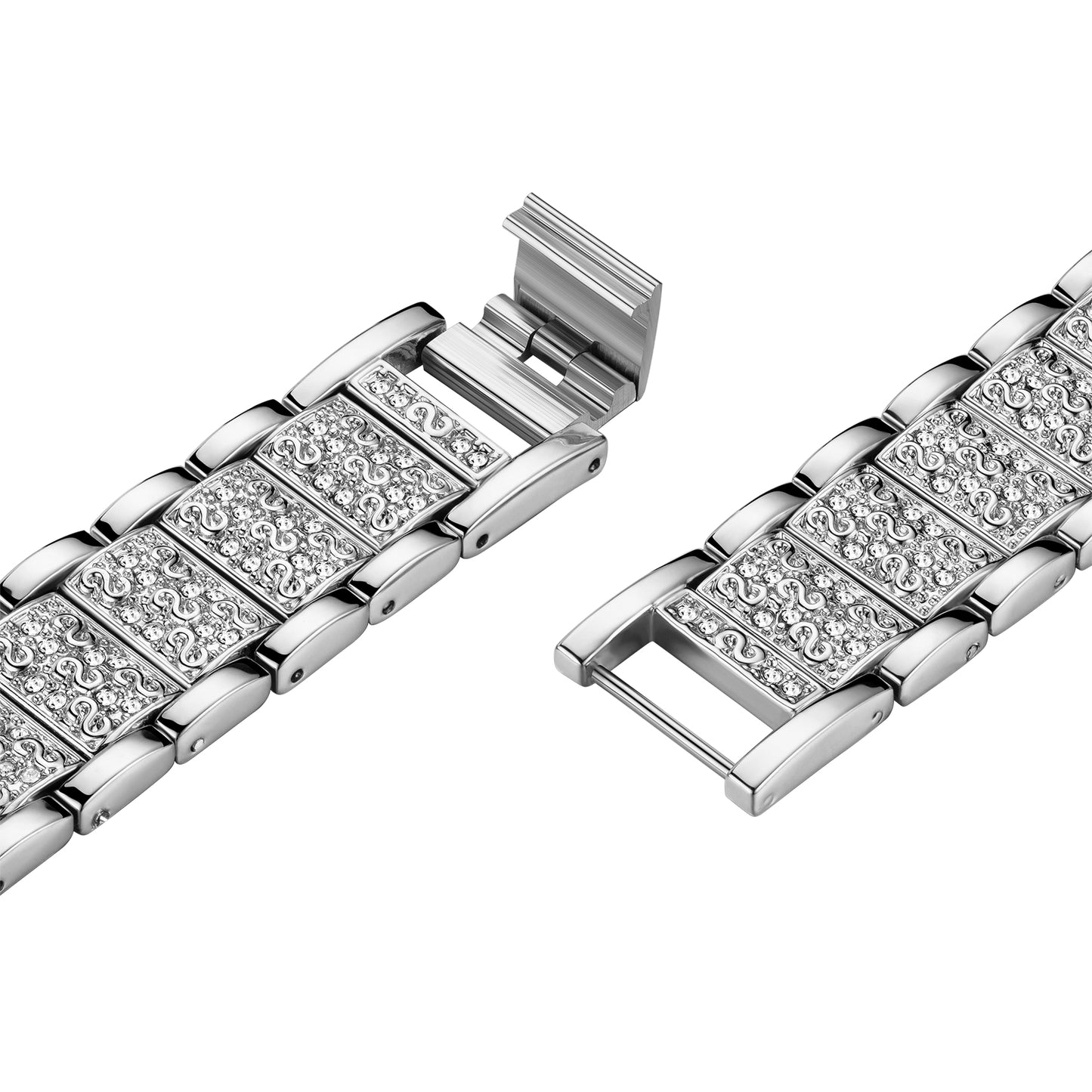 S-Shaped Stainless Steel Bracelet Band for Apple Watch