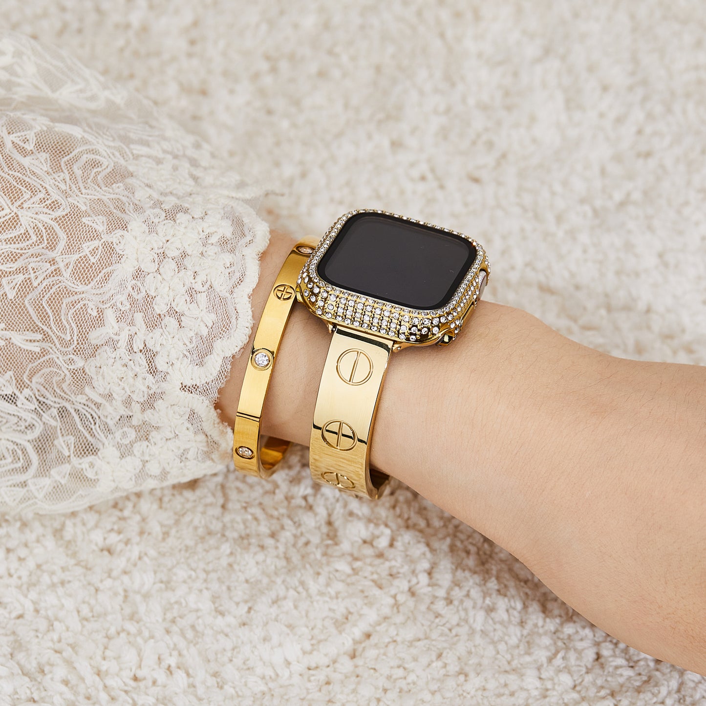 Full-Bling Diamond PC Case for Apple Watch