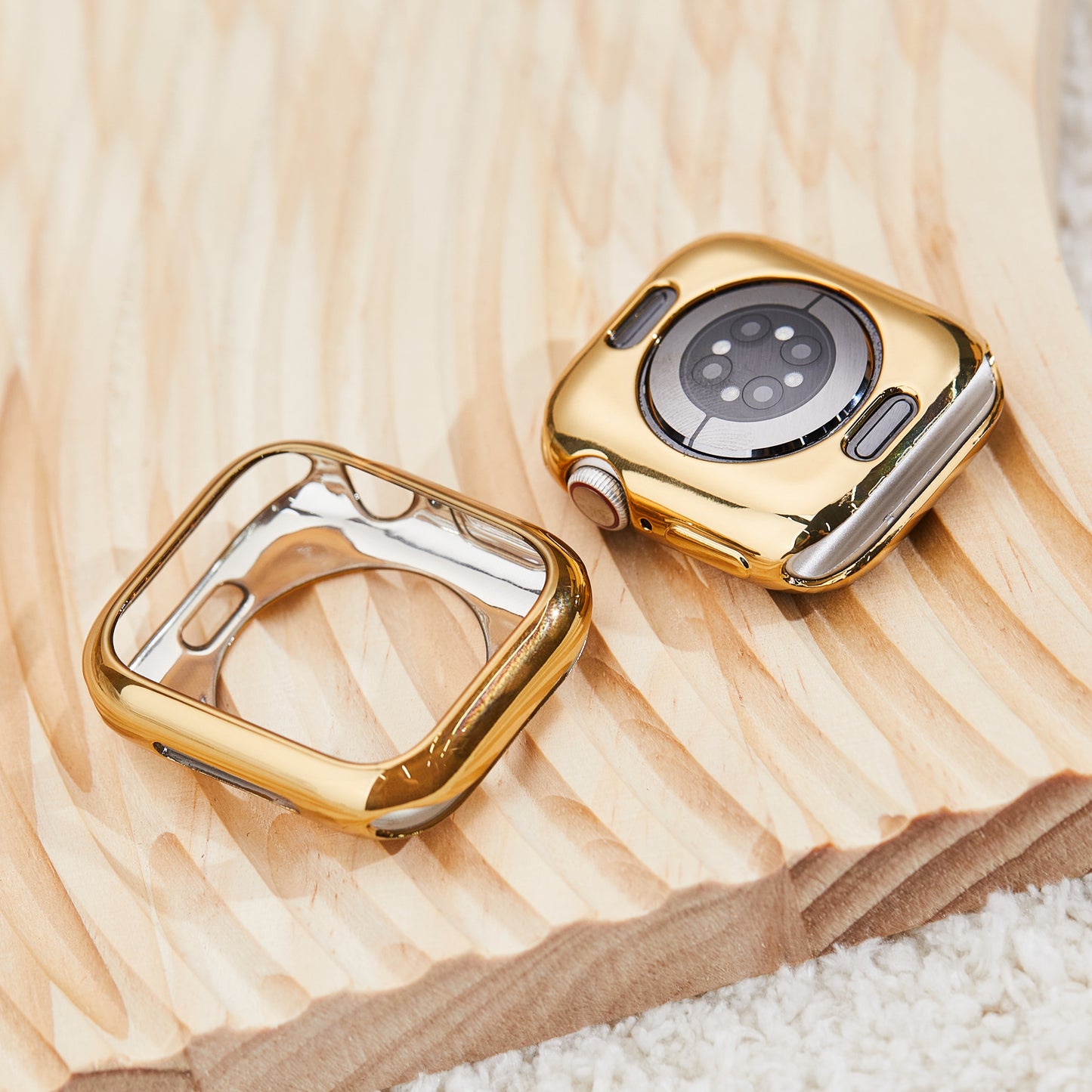 Full-Cover Golden TPU Case for Apple Watch