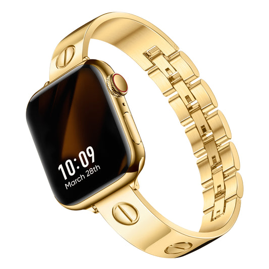316L Stainless Steel LOVE CLASSIC Apple Watch Bracelet - 18k Gold Plated