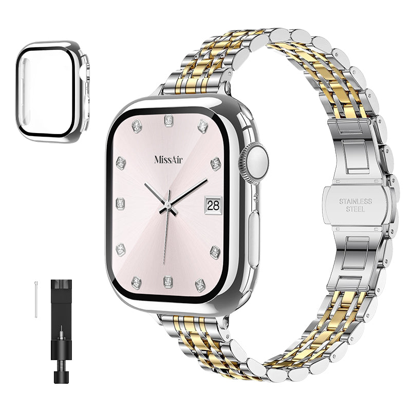 Luxury Stainless Steel Classic Band & PC Cover Case