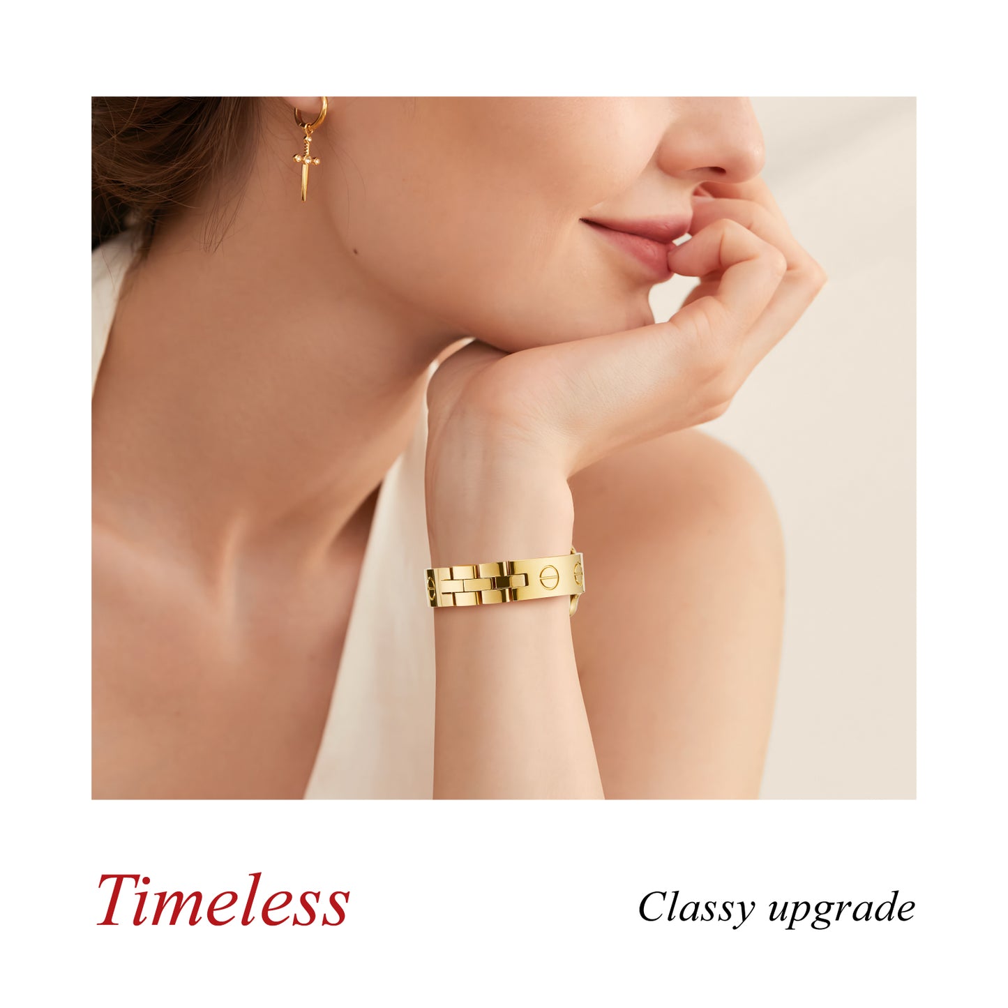 LOVE CLASSIC Luxury Apple Watch Band & Diamond Metal Cover Case