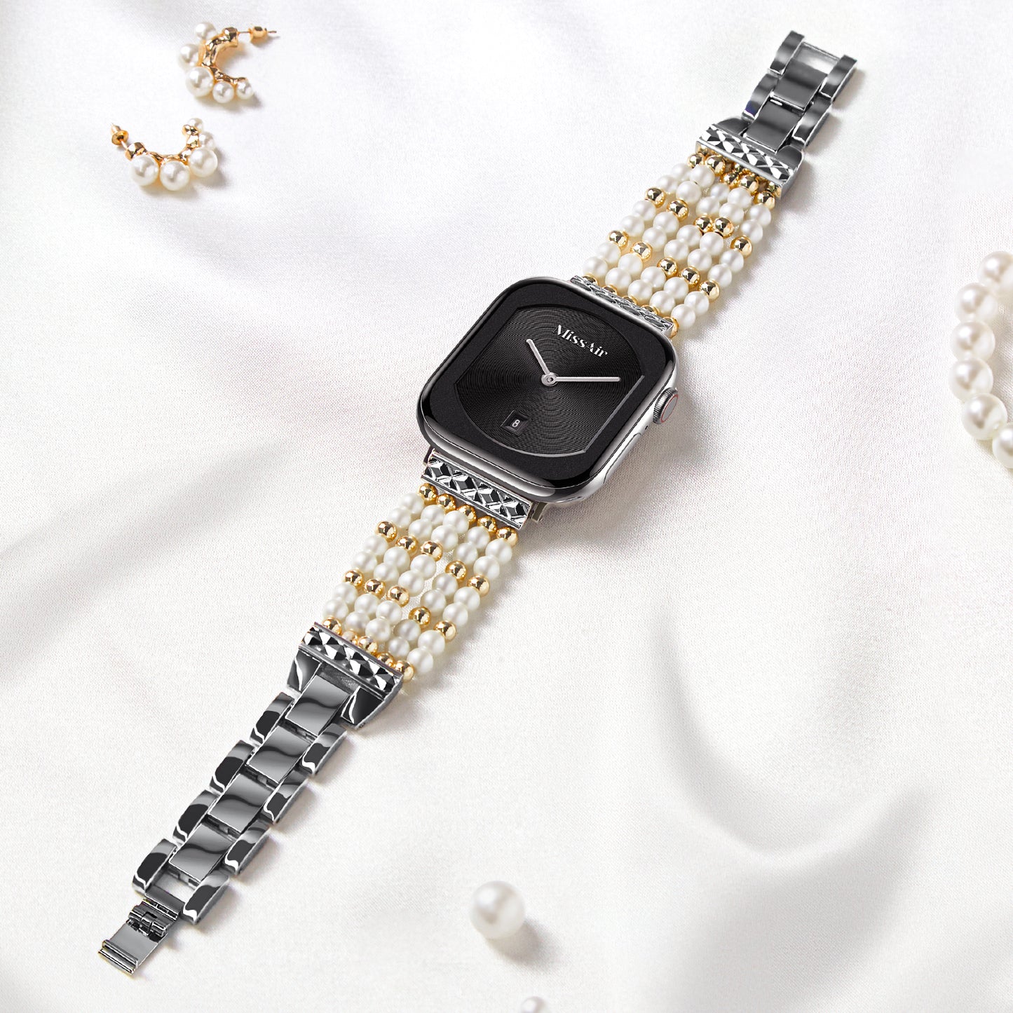 Bohemian Style Peral Beaded Bracelet Band for Apple Watch