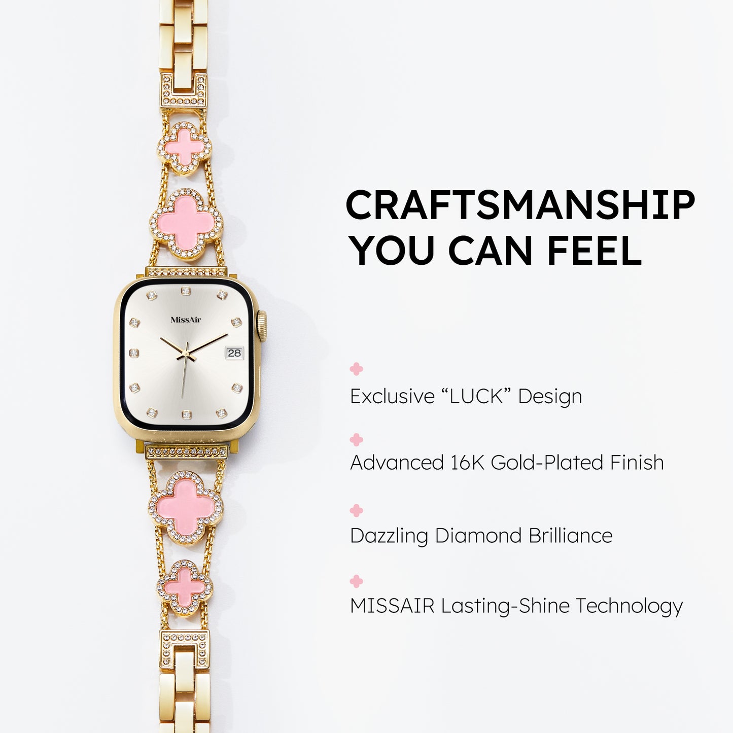 Love&Luck Diamond Metal Band for Apple Watch