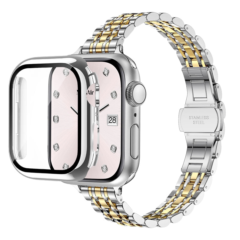 Luxury Stainless Steel Classic Band & PC Cover Case