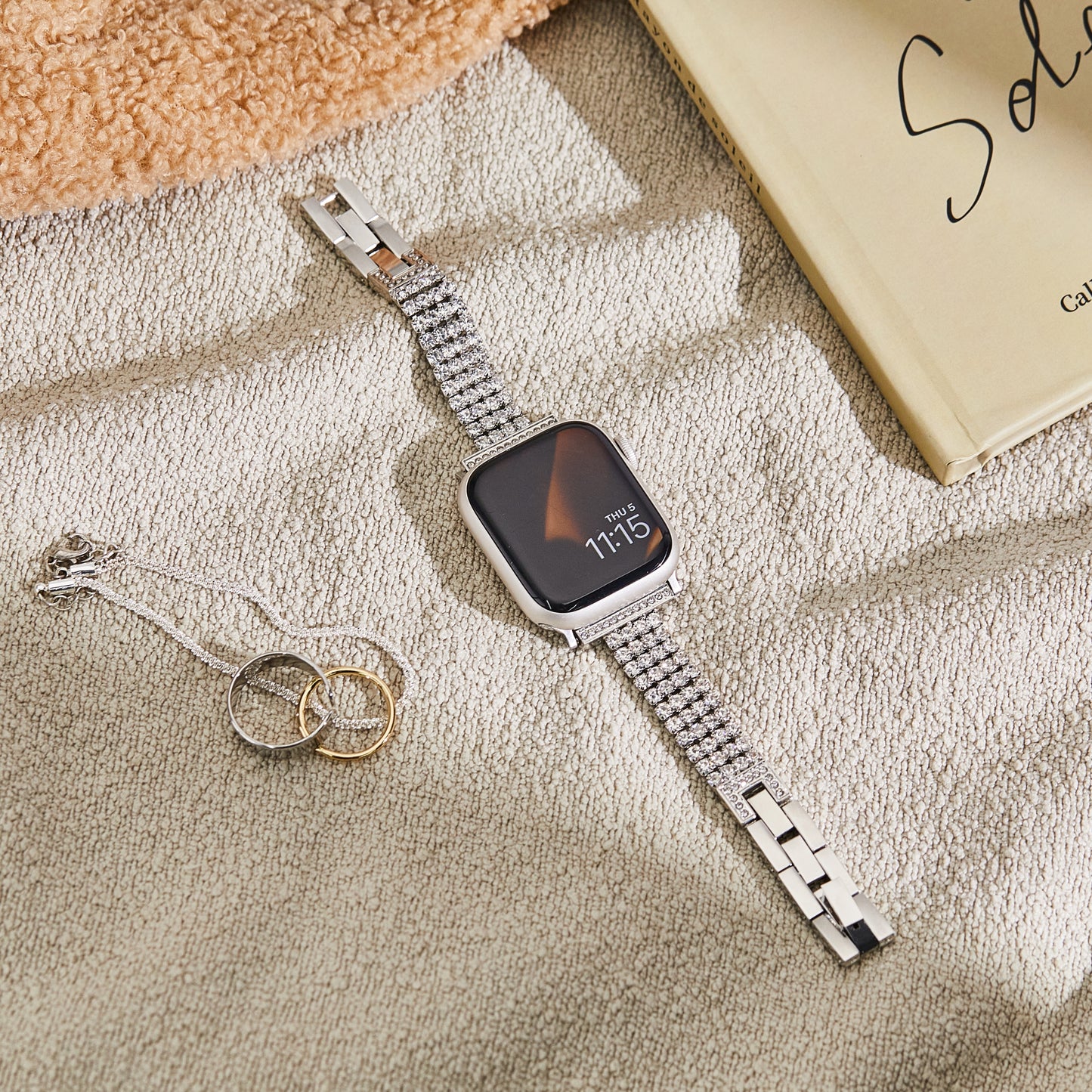 Starlit Bliss Diamond Bracelet Band for Apple Watch