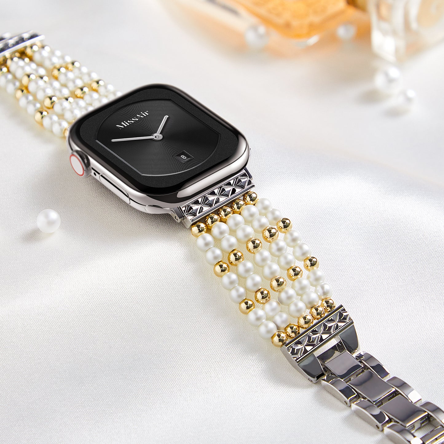 Bohemian Style Peral Beaded Bracelet Band for Apple Watch