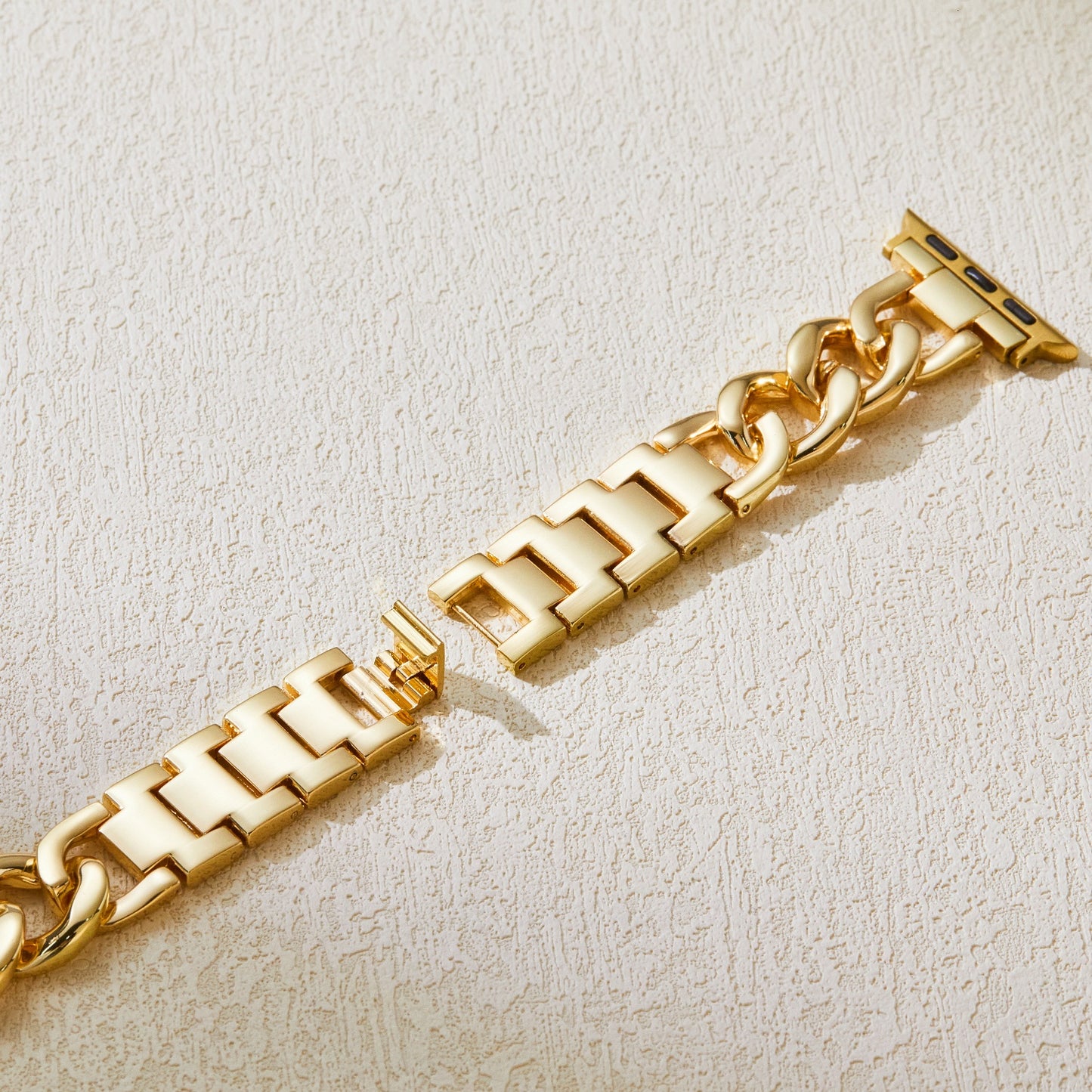 Luxury 14K Gold Chain Bracelet Band Compatible for Apple Watch