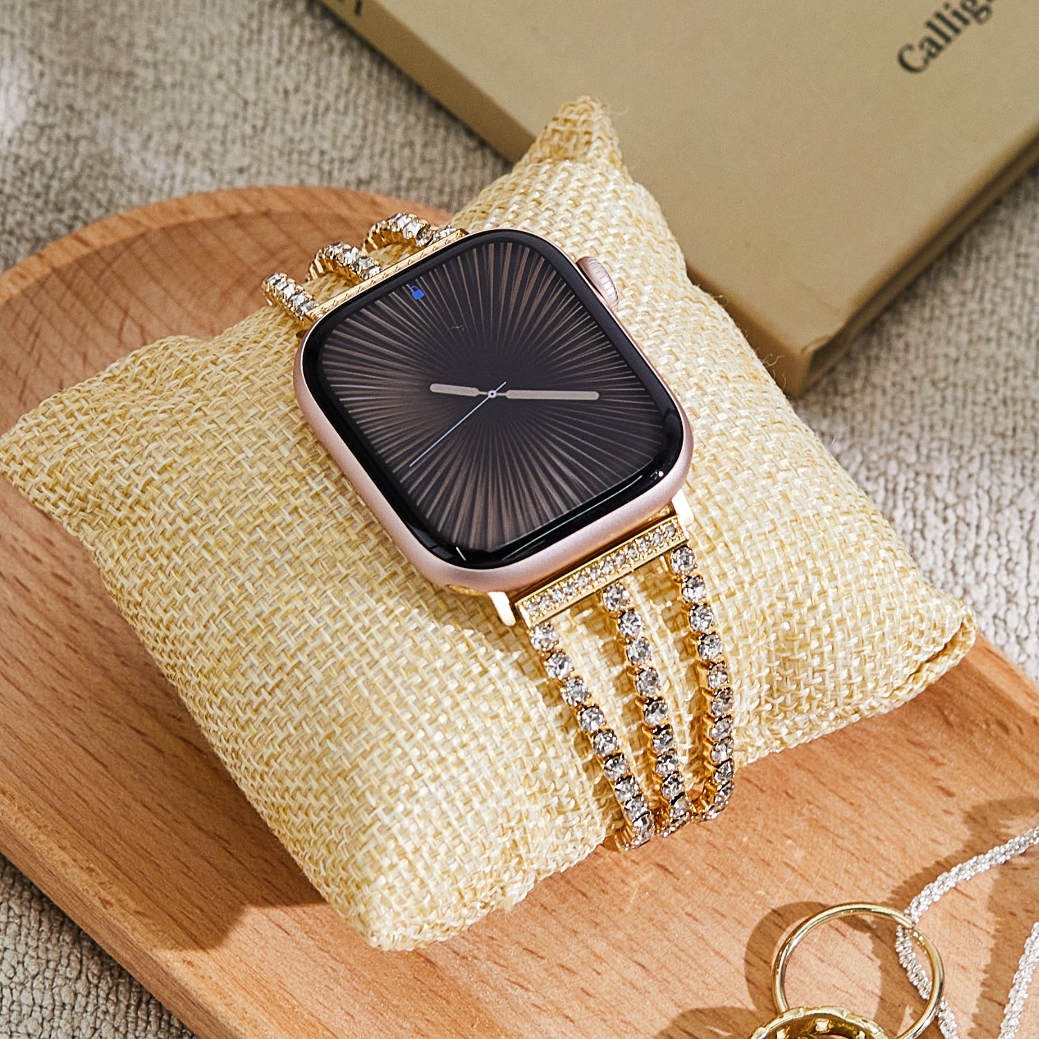 24k Gold Plated Rolex Watch Band For Apple Watch Bracelet Apple