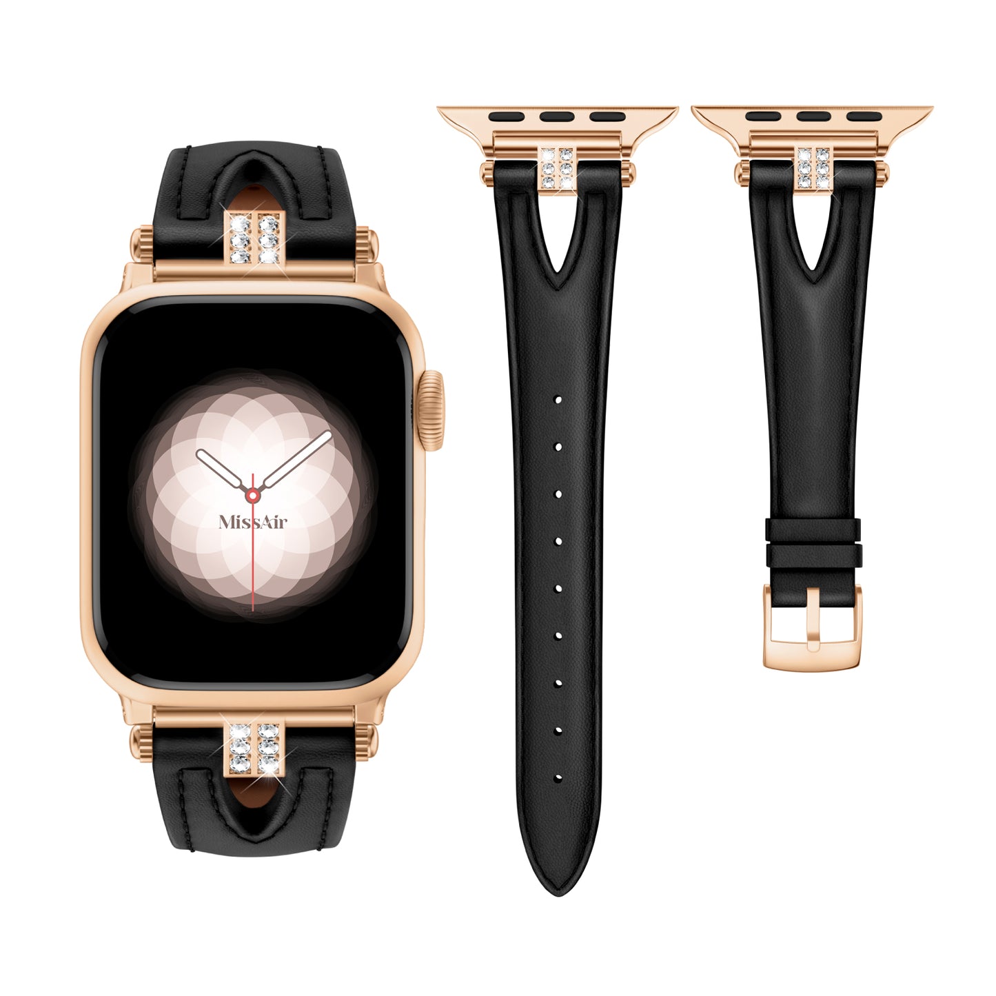Luxe-V Leather Bracelet Band for Apple Watch