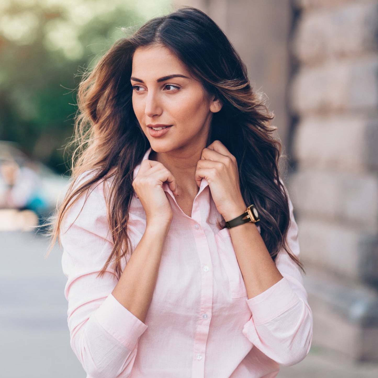Luxe-V Leather Bracelet Band for Apple Watch