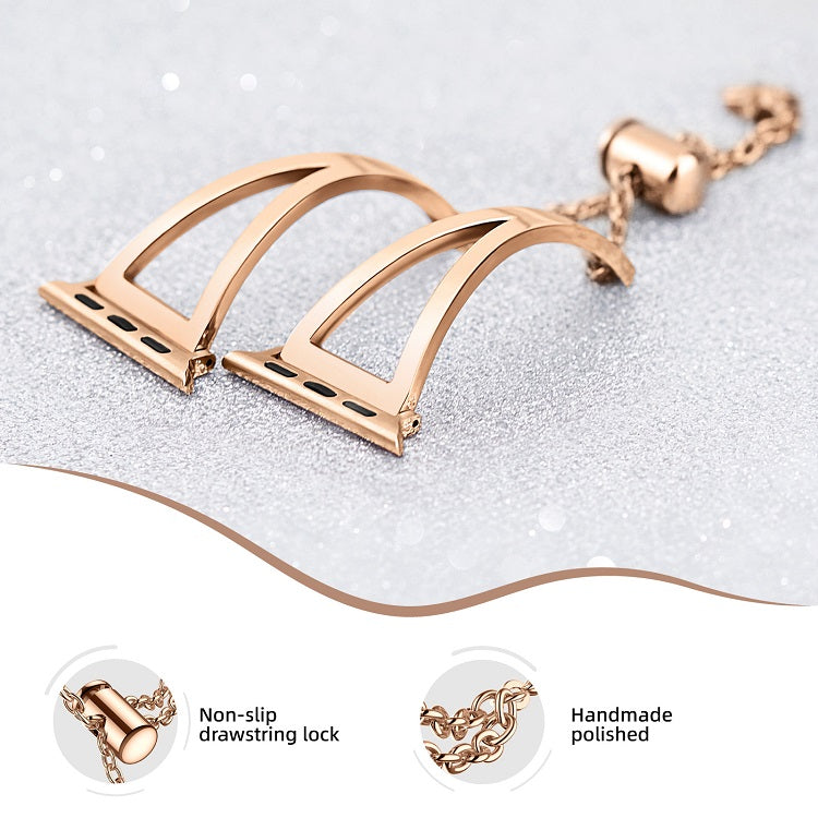 V Shape Stainless Steel Apple Watch Replacement Strap