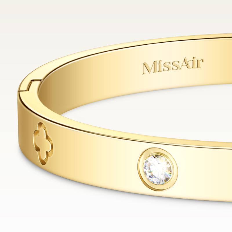 Fashion Rhinestone Decorated Bangle LOVE Bracelet