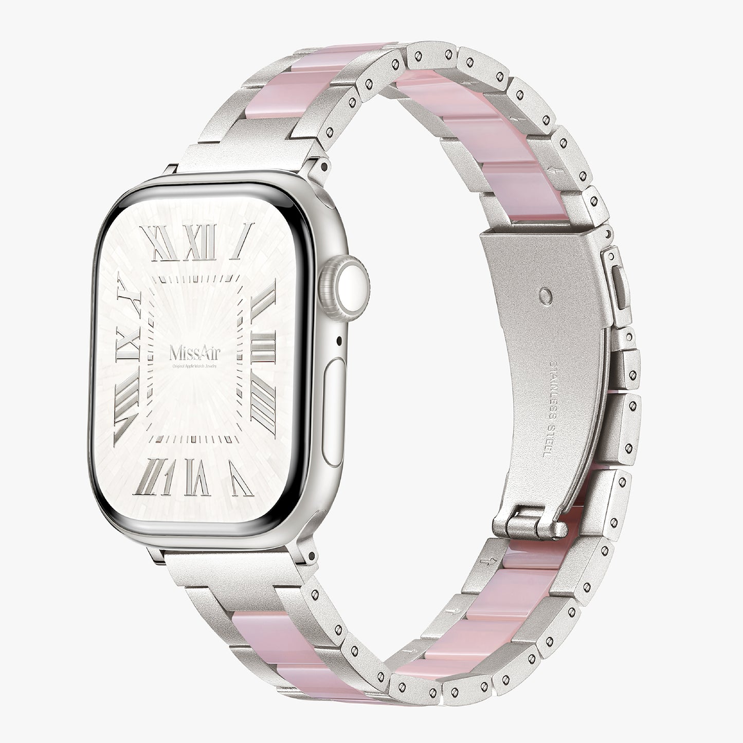 316L Stainless Steel Resin Inlay Apple Watch Bracelet – Adjustable Band