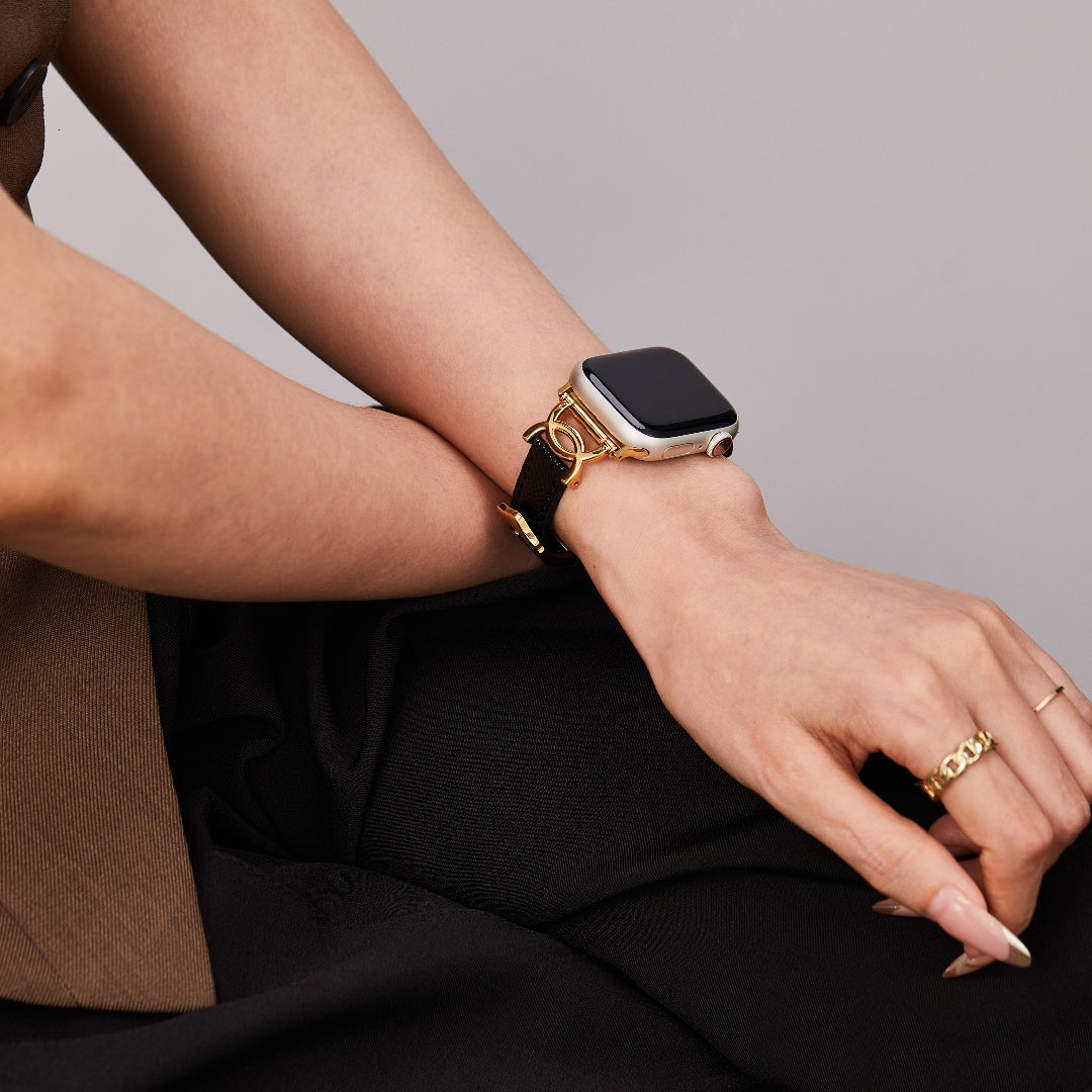 Luxe C-Contour Leather Band for Apple Watch