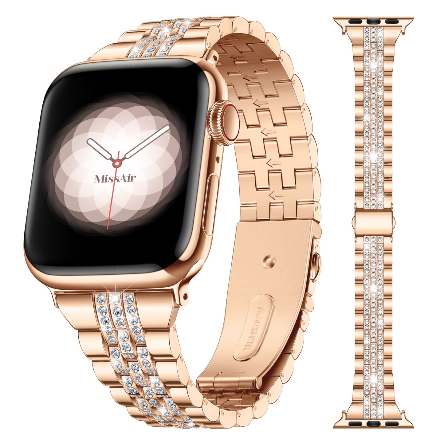 Classic Diamond Chain Bracelet for Apple Watch