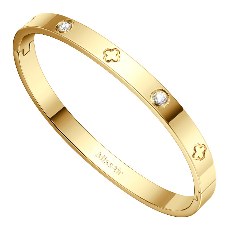 Fashion Rhinestone Decorated Bangle LOVE Bracelet