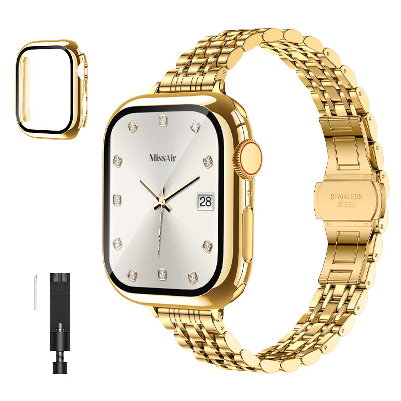 Luxury Stainless Steel Classic Band & PC Cover Case