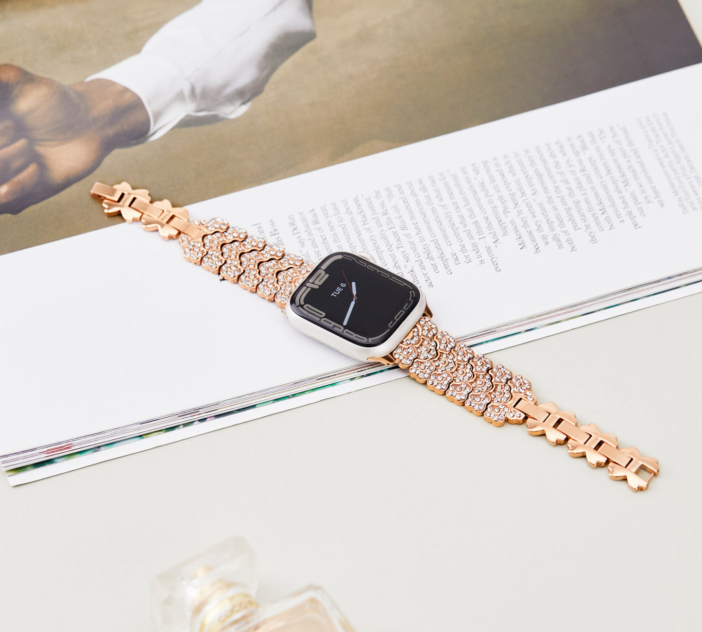 Luxe Bling Petal Chain Band for Apple Watch