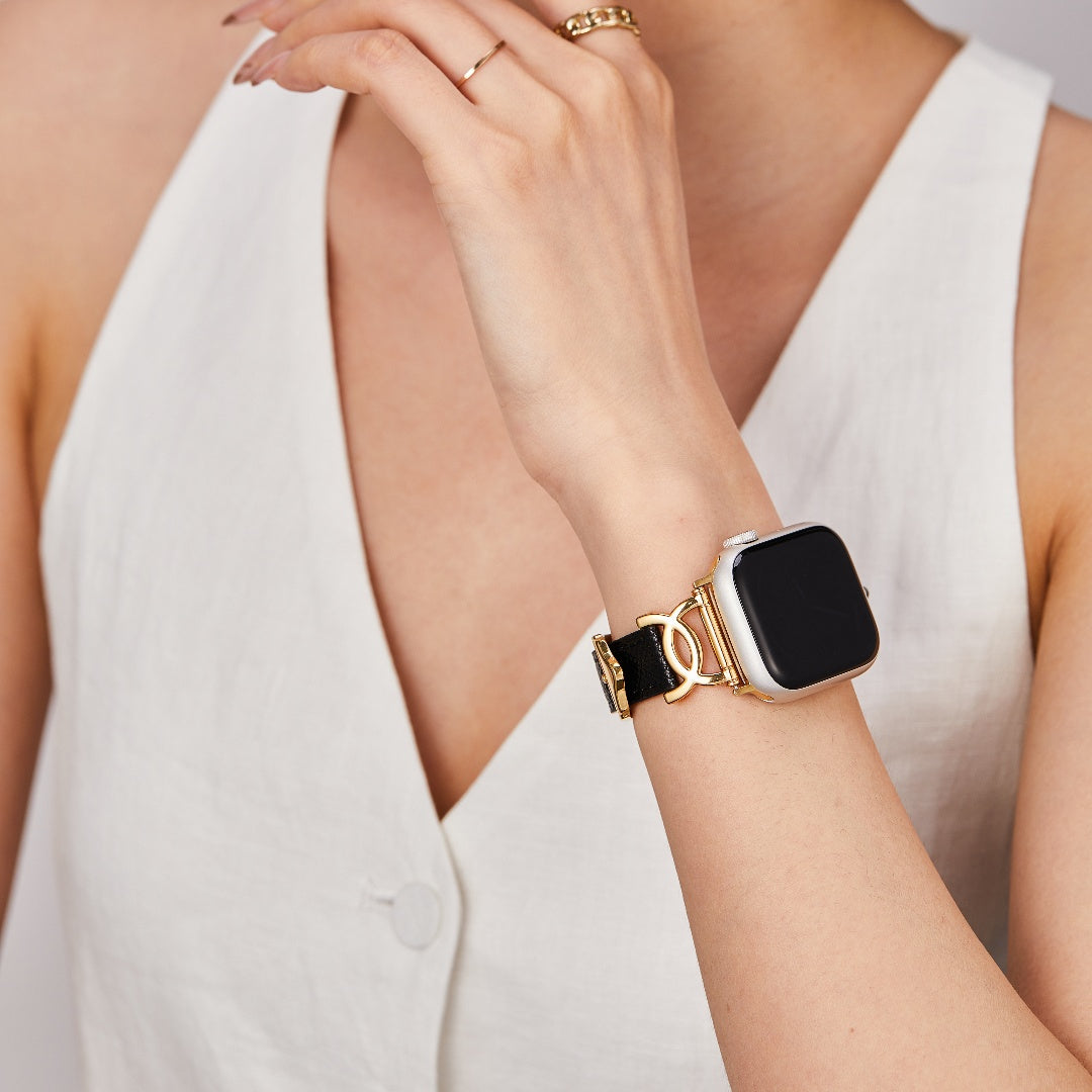 Luxe C-Contour Leather Band for Apple Watch