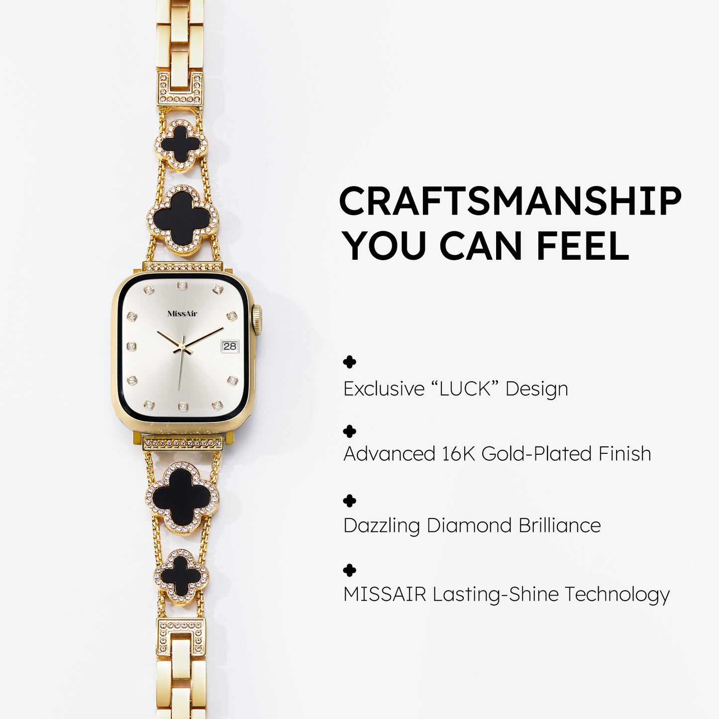 Love&Luck Diamond Metal Band for Apple Watch