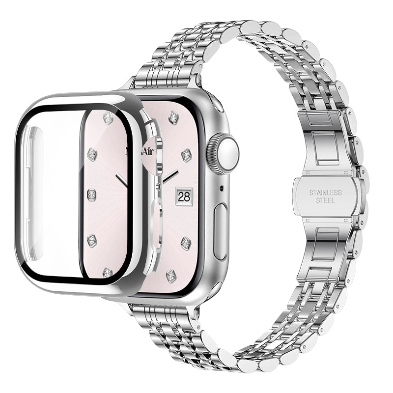 Luxury Stainless Steel Classic Band & PC Cover Case