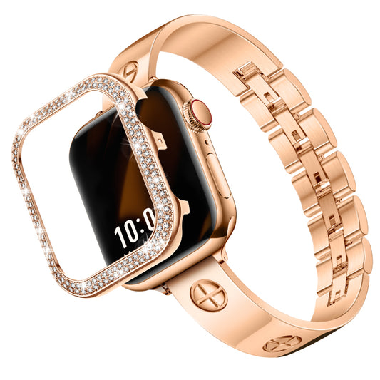 [Bundle] LOVE PLUS Luxury Bracelet Band with Dual-Bling Case