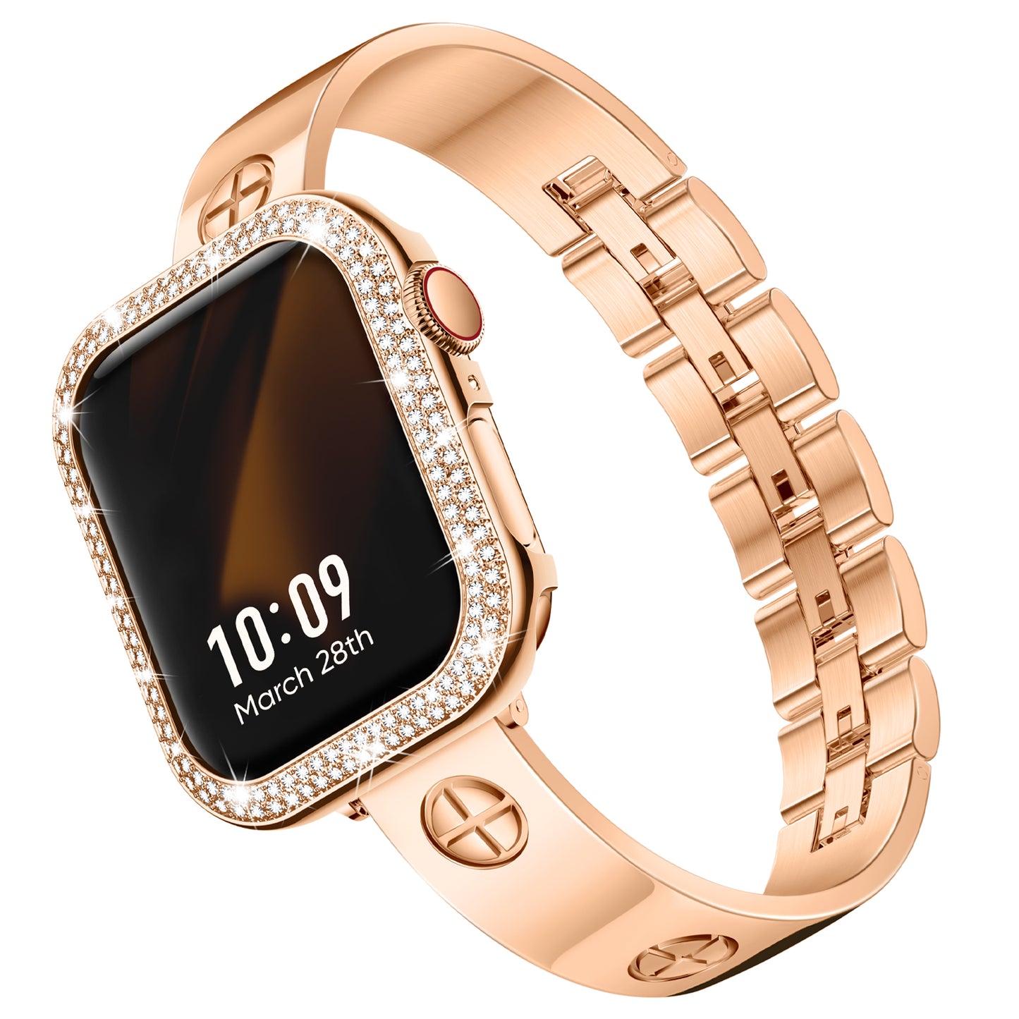 [Bundle] LOVE PLUS Luxury Bracelet Band with Dual-Bling Case