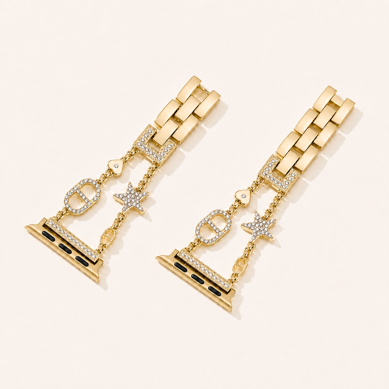 Sparkle Star Apple Watch Bracelet - Metal Rhinestone Strap