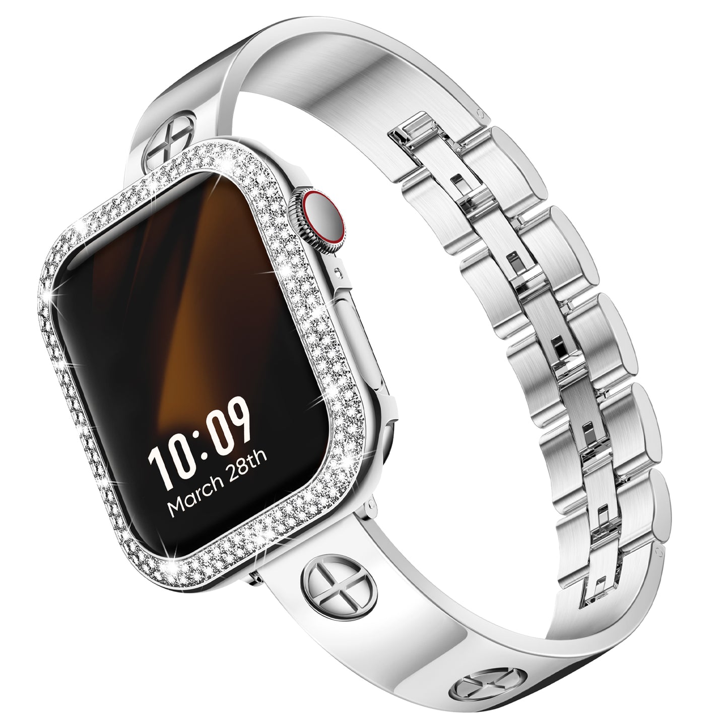 [Bundle] LOVE PLUS Luxury Bracelet Band with Dual-Bling Case