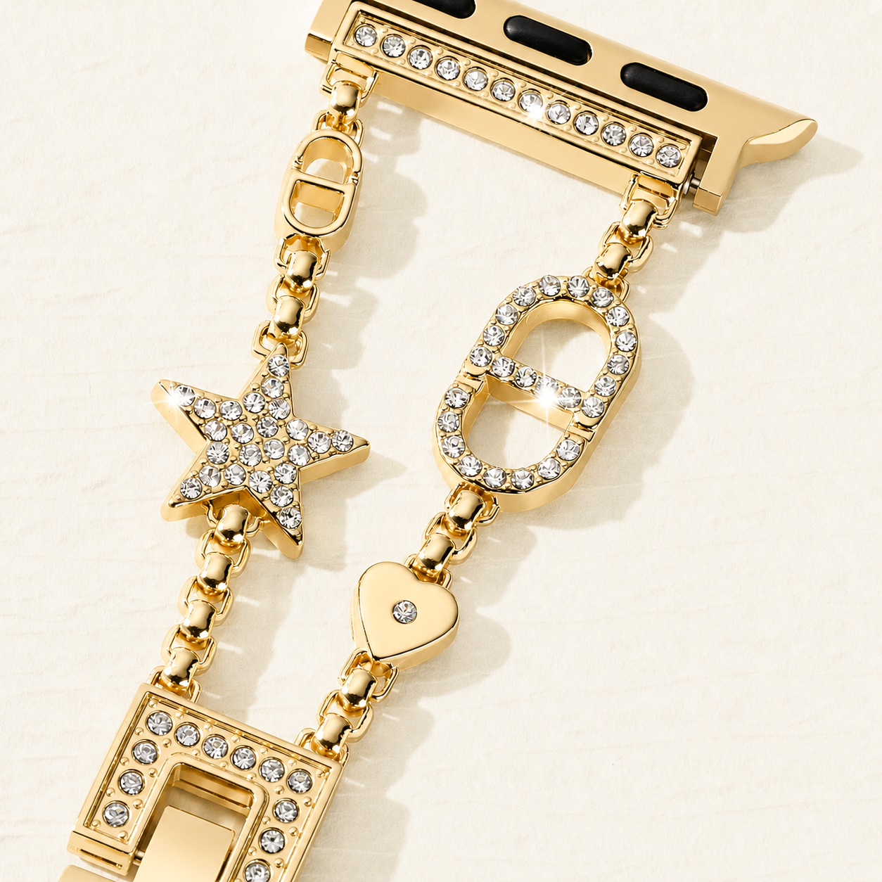 Sparkle Star Apple Watch Bracelet - Metal Rhinestone Strap