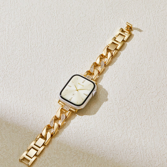 Gold Diamond Bracelet Band for Apple Watch