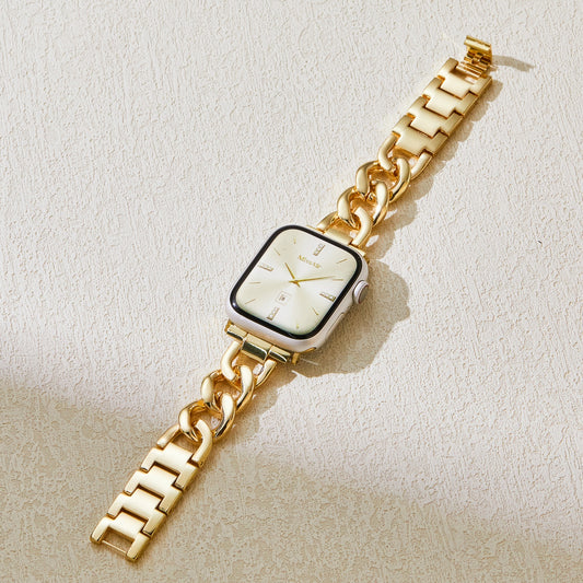 Chain Bracelet Apple Watch Band – 16k Gold Plated