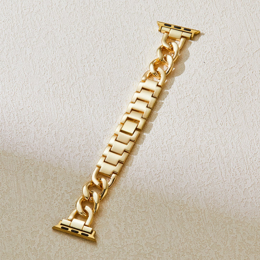 Luxury 14K Gold Chain Bracelet Band Compatible for Apple Watch