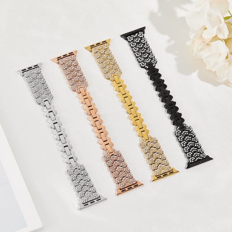 Luxe Bling Petal Chain Band for Apple Watch