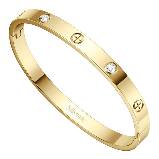 Fashion Rhinestone Decorated Bangle LOVE Bracelet