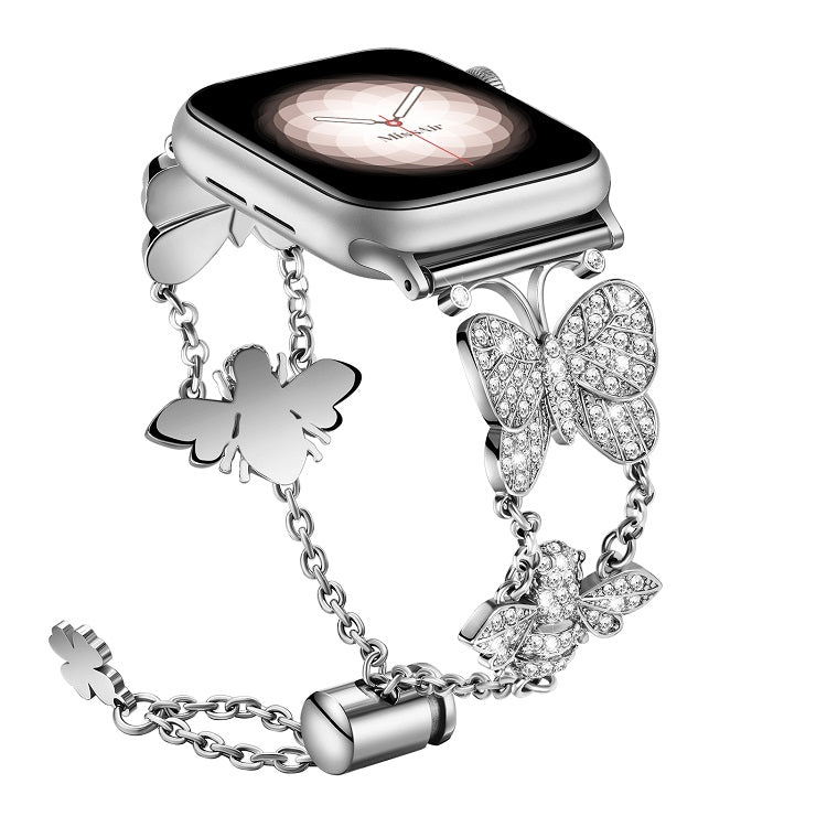 Fluttering Butterfly Diamond Bracelet for Apple Watch