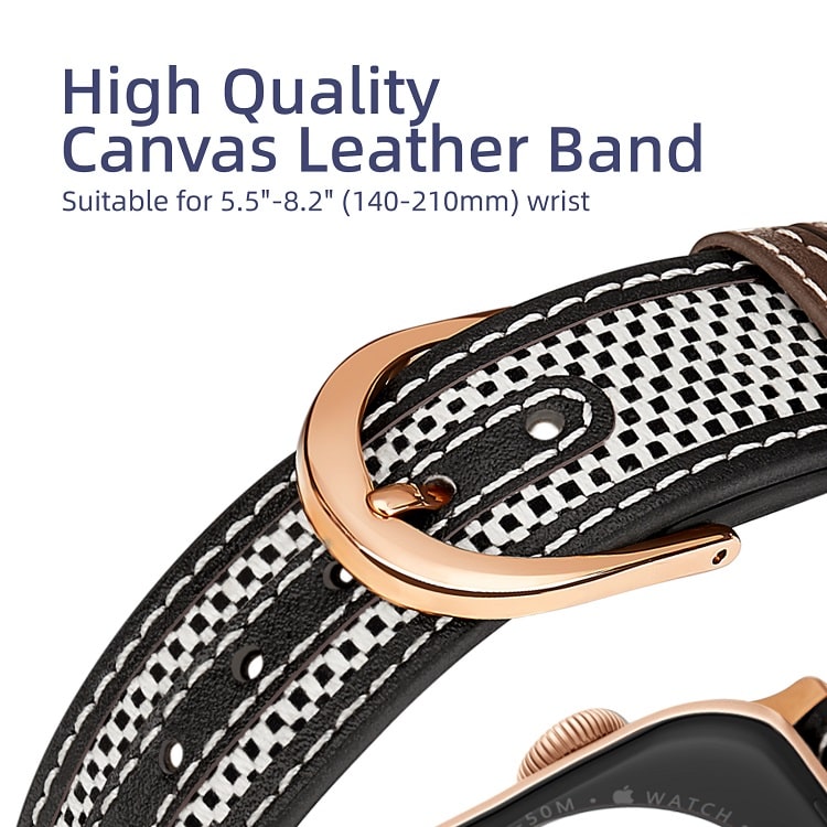 Canva Braided Leather Band for Apple Watch