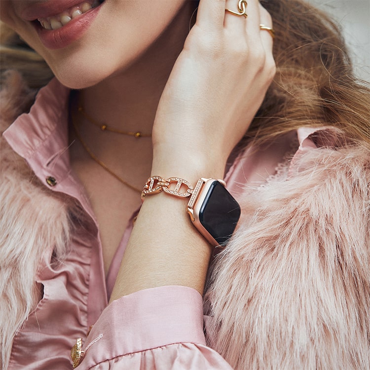 Dedicate Rhinestones Metal Bracelet for Apple Watch