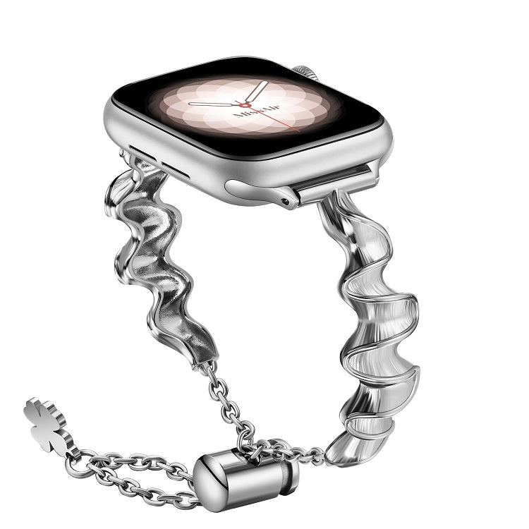 Silk Scarf Stainless Steel Apple Watch Bracelet