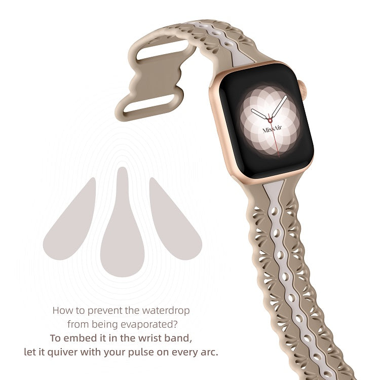 Waterdrop Shape Silicon Band Mixed Colors for Apple Watch